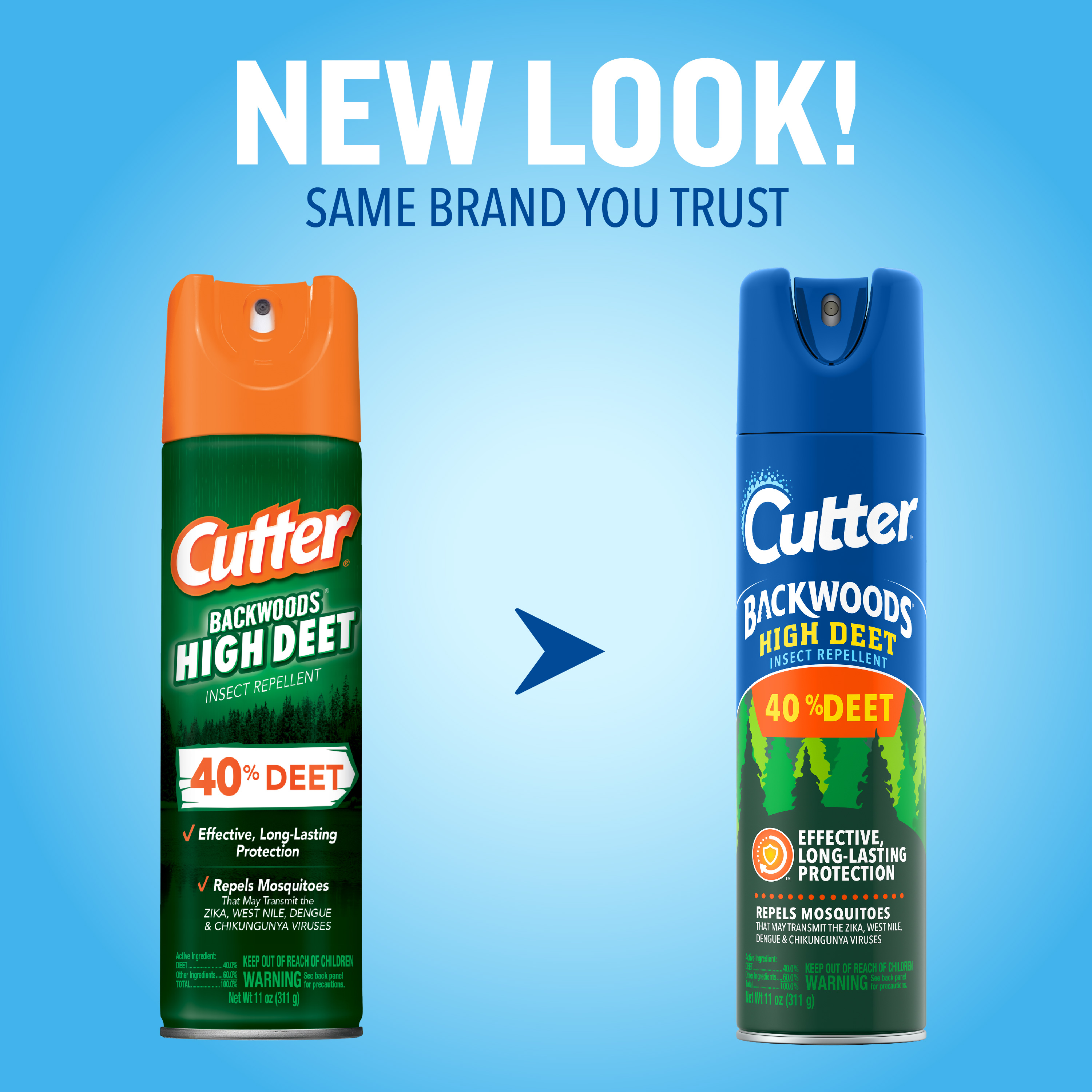 HG-86647 Backwoods 40DEET Aerosol 11oz New Look